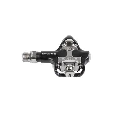 PEDÁL 9/16" SPD CLIPLESS ALU M-WAVE DRAG-R2 - CRMO TENGELY FEKETE PEDÁL
