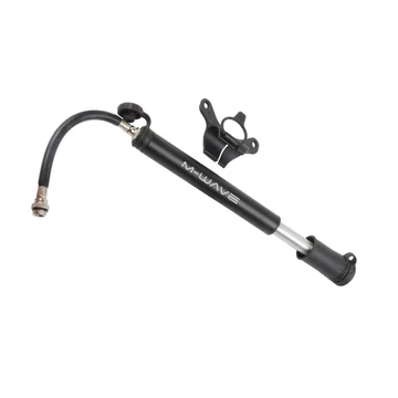 PUMPA MINI ALU AV/DV/FV M-WAVE FLEXI TUBE +TARTÓ FEKETE PUMPA