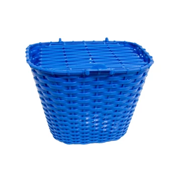 KOSÁR ELSŐ MŰANYAG FEDELES 36X29X25 CM + TARTOZÉK KÉK (30DB/DOBOZ) KOSÁR