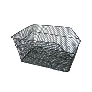 KOSÁR HÁTSÓ SŰRŰSZÖVÉSŰ NORMÁL - 40X28X18 CM + TARTOZÉK FEKETE KOSÁR