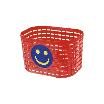 KOSÁR GYERMEK MŰANYAG SMILEY PIROS KOSÁR
