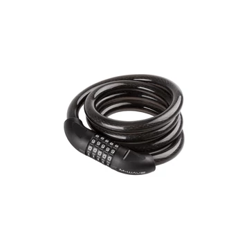 ZÁR SPIRÁL SZÁMKOMBINÁCIÓS 20 X 1800 MM SZILIKONOS - M-WAVE FEKETE LAKAT