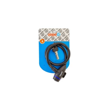 ZÁR KÁBEL KULCSOS 12 X  600 MM - CSEPEL FEKETE (15DB/DOBOZ) LAKAT