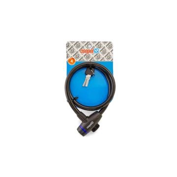 ZÁR SPIRÁL KULCSOS 12 X  800 MM - CSEPEL FEKETE (15DB/DOBOZ) LAKAT