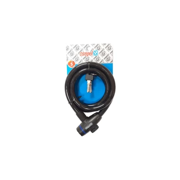 ZÁR KÁBEL KULCSOS 15 X 1500 MM - CSEPEL FEKETE (12DB/DOBOZ) LAKAT