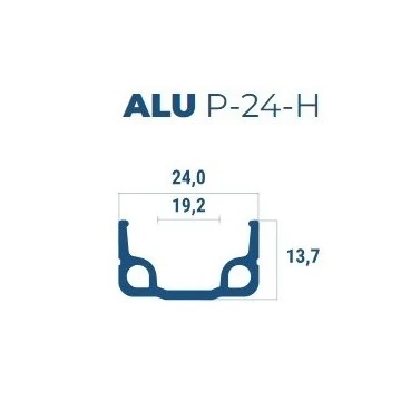 ABRONCS 28X1,75 ALU 36H SZIMPLAFALÚ BERETTA P-24-H NATÚR FŰZÖTT KERÉK