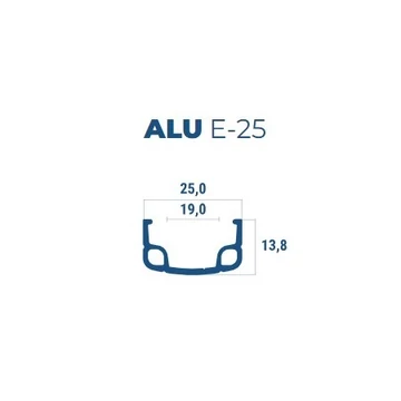ABRONCS 26X1-3/8 ALU 36H SZIMPLAFALÚ BERETTA E-25 NATÚR FŰZÖTT KERÉK