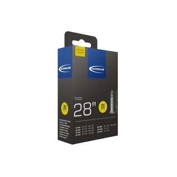 TÖM 700X18-25C (18/25-622/630) SCHWALBE SV20 EXTRA LIGHT - 50MM DOBOZOS TÖMLŐ