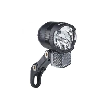 LÁMPA ELSŐ AGYDINAMÓS 1 LED BÜCHEL SHINY 80LUX (KAPCSOLÓS) FEKETE VILÁGÍTÁS