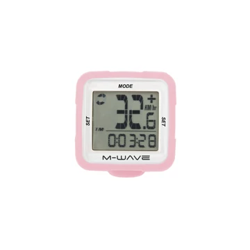 KM ÓRA WIRELESS 14 FUNKCIÓS M-WAVE XIV - SZILIKONOS PINK KM ÓRÁK