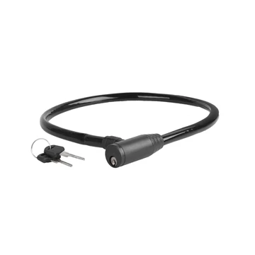 ZÁR KÁBEL KULCSOS 10 X 600 MM FEKETE (12DB/DOBOZ) LAKAT