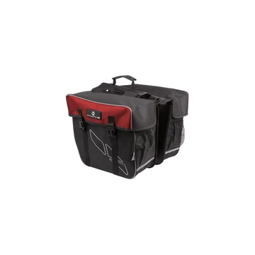TÁSKA TÚRA 2 RÉSZES 30L M-WAVE AMSTERDAM DOUBLE FEKETE / PIROS TÁSKA