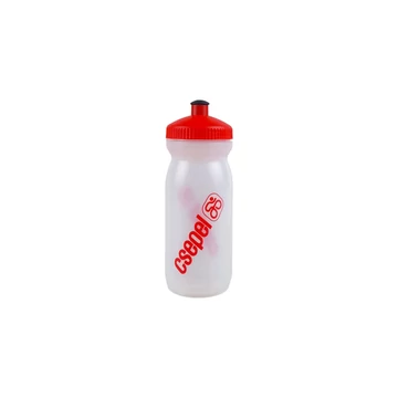 KULACS MŰANYAG 600ML CSEPEL - TRANSZPARENS (BPA MENTES) PIROS KULACS