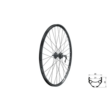 FŰZÖTT ELSŐ KERÉK KLS DRAFT DSC, 27,5" F, BLACK FŰZÖTT KERÉK