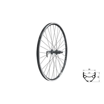 FŰZÖTT HÁTSÓ KERÉK KLS DRAFT V-BRAKE R, 28/29", BLACK FŰZÖTT KERÉK