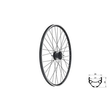 FŰZÖTT ELSŐ KERÉK KLS DRAFT DYNAMO V-BRAKE, 28/29", BLACK FŰZÖTT KERÉK