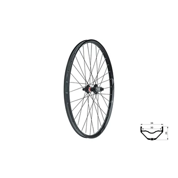 FŰZÖTT HÁTSÓ KERÉK KLS VALOR 3 DSC R, 28/29", BLACK FŰZÖTT KERÉK