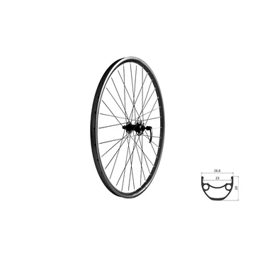 FŰZÖTT ELSŐ KERÉK KLS DRAFT DSC 23 F, 28/29", BLACK FŰZÖTT KERÉK