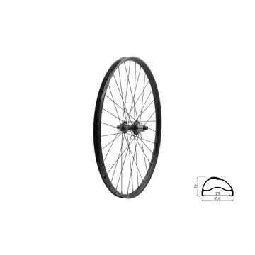 FŰZÖTT HÁTSÓ KERÉK KLS SEGADOR 27 SL DSC R, 28/29", BLACK FŰZÖTT KERÉK