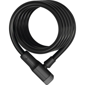 ABUS spirál lakat Booster 6512K/180/12, fekete LAKAT
