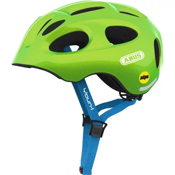 ABUS kerékpáros gyerek sisak Youn-I MIPS, In-Mold, sparkling green, S (48-54 cm) SISAK