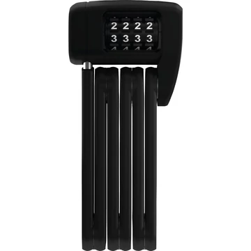 ABUS hajtogatható lakat számzárral BORDO Lite Mini 6055C/60, SH tartóval, fekete LAKAT