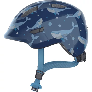 ABUS kerékpáros gyerek sisak Smiley 3.0, In-Mold, blue whale, M (50-55 cm) SISAK