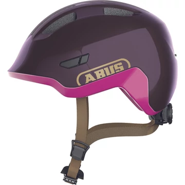 ABUS kerékpáros gyerek sisak Smiley 3.0 ACE LED, In-Mold, royal purple, M (50-55 cm) SISAK