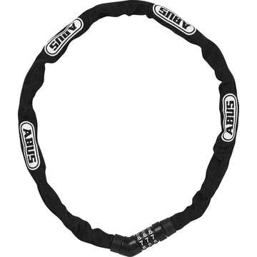 ABUS láncos lakat számzárral Steel-O-Chain 4804C/75, fekete LAKAT