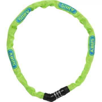 ABUS láncos lakat számzárral Steel-O-Chain 4804C/75, lime LAKAT
