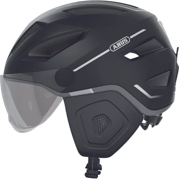 ABUS kerékpáros városi sisak Pedelec 2.0 ACE, In-Mold, beépített átlátszó szemüveggel, velvet black, M (52-57 cm) SISAK