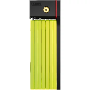 ABUS hajtogatható lakat uGrip BORDO Big 5700/100, SH tartóval, lime LAKAT