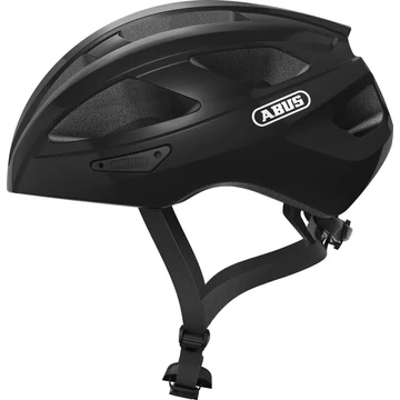 ABUS kerékpáros sport sisak Macator, In-Mold, velvet black (fényes), M (52-58 cm) SISAK