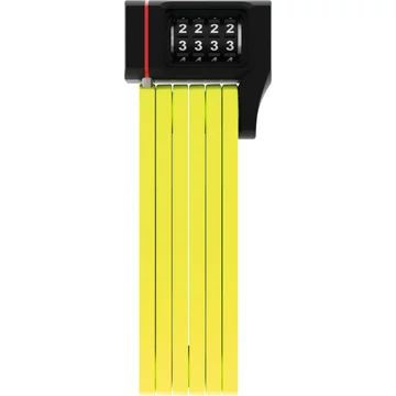 ABUS hajtogatható lakat számzárral uGrip BORDO 5700C/80, SH tartóval, lime LAKAT