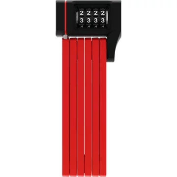 ABUS hajtogatható lakat számzárral uGrip BORDO 5700C/80, SH tartóval, piros LAKAT
