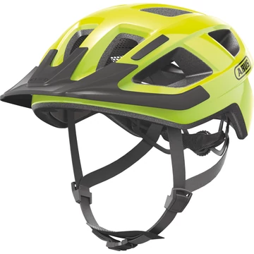 ABUS kerékpáros városi sisak Aduro 3.0 LED, In-Mold, signal yellow M  (52-58 cm) SISAK