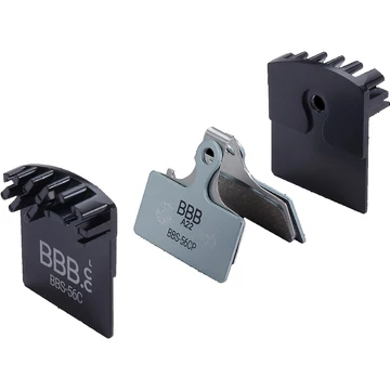 BBB Cycling kerékpáros hűtőbordás tárcsafék betét BBS-56C DiscStop Coolfin, hűtőborda + betét együtt, kompatibilis Shimano XTR> 2012 TÁRCSAFÉK ALKATRÉSZEK