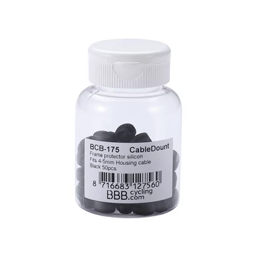 BBB Cycling kerékpáros vázvédő BCB-175 CableWrap, szilikon, 4-5 mm-es bovdenházakhoz, fekete (50 db) FÉKKIEGÉSZÍTŐ