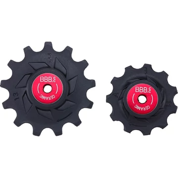 BBB Cycling kerékpáros váltógörgő BDP-18 RollerBoys Ceramic, kerámia, ipari csapágyak, 11T-13T, 11 sebességes Shimano GRX (810/815) kompatibilis, fekete VÁLTÓ