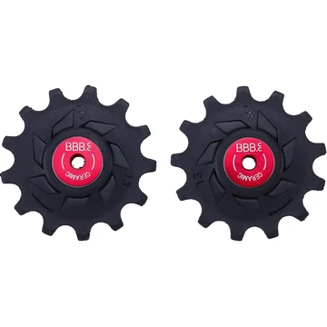 BBB Cycling kerékpáros váltógörgő BDP-19 RollerBoys Ceramic, kerámia, ipari csapágyak, 13T-13T, Shimano 12-sebességes MTB kompatibilis, fekete VÁLTÓ