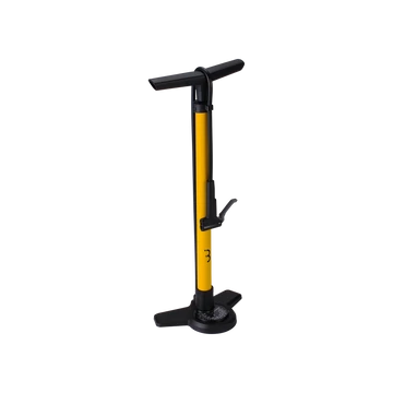 BBB Cycling kerékpáros állópumpa BFP-28 AirBoost, acél és kompozit, sárga PUMPA