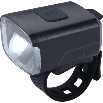 BBB Cycling kerékpáros első lámpa BLS-143 Stud 33, 130 lumen, 4 mód, micro USB tölthető 1000 mAh akku, gumis felfogatással VILÁGÍTÁS