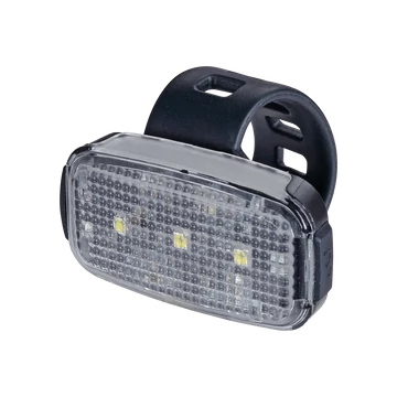 BBB Cycling kerékpáros első lámpa BLS-146 Spot, 24 lumen, 3 mód, micro USB tölthető 300mAh akku, gumis felfogatással VILÁGÍTÁS