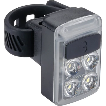 BBB Cycling kerékpáros első lámpa BLS-235 Slide, 50 lumen, 5 mód, micro USB tölthető 500mAh akku, gumis felfogatással VILÁGÍTÁS