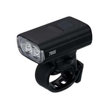BBB Cycling kerékpáros első lámpa BLS-262i NanoStrike 700i, 700 lumen, 7 mód, USB-C tölthető akku, gumis felfogatás, visszajelzővel, távirányító kompatibilis (BLS-179/178i) VILÁGÍTÁS