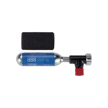 BBB Cycling kerékpáros CO2 pumpa BMP-34 CO2EasyAir, alu test, fekete PUMPA