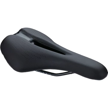 BBB Cycling kerékpáros nyereg BSD-135 SportComfort 2.0, unisex, sportos kerékpározási testtartáshoz, 145mm széles, fekete NYEREG