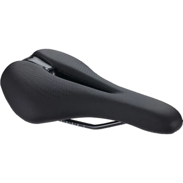 BBB Cycling kerékpáros nyereg BSD-136 SportComfort 2.0, unisex, sportos kerékpározási testtartáshoz, 155mm széles, fekete NYEREG