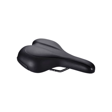 BBB Cycling kerékpáros nyereg BSD-92 Meander Active, unisex, aktív kerékpározási testtartáshoz, 185mm széles, fekete NYEREG