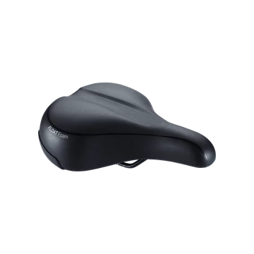 BBB Cycling kerékpáros nyereg BSD-93 Meander Relaxed, unisex, laza kerékpározási testtartáshoz, 205mm széles, fekete NYEREG